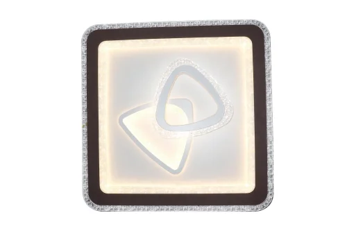 Светильник потолочный с пультом LED LAMPS 81096 Natali Kovaltseva белый 1 лампа, основание белое в стиле современный хай-тек с пультом квадраты фото 3